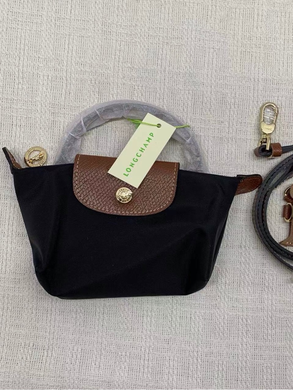 🥝Longchamp Black Mini Crossbody Bag
